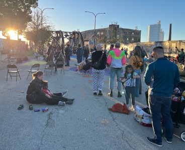 Take it to the bridge! Car-free Cortland span was activated by live bands during Bike Grid’s “The People’s Bridge” happening