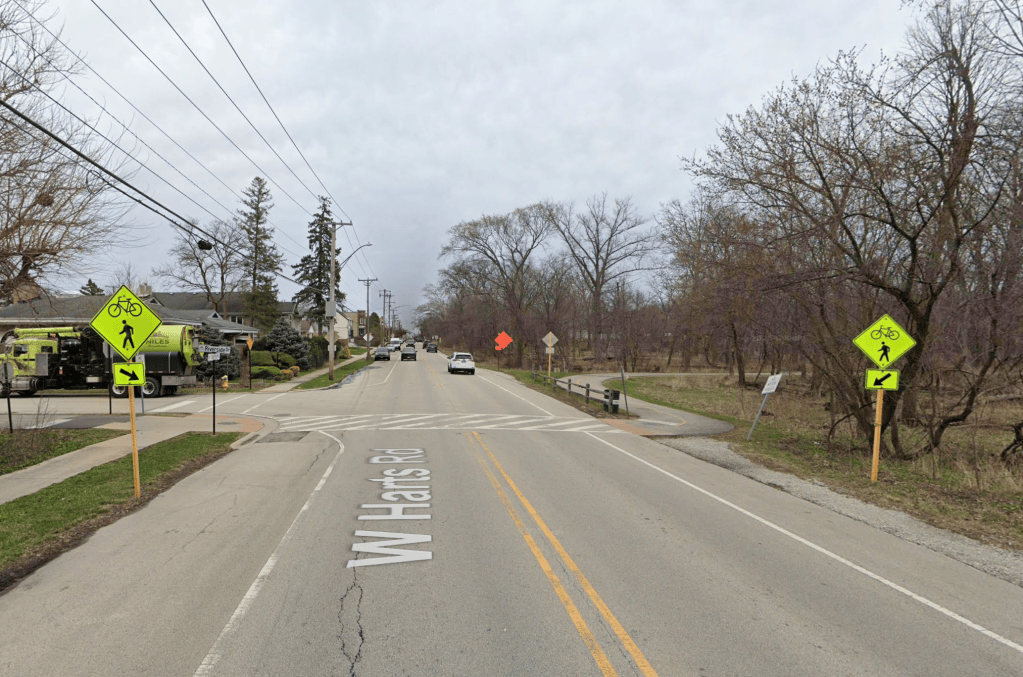 Photo for 'An Audi driver struck and killed bicycle rider Matthew McCallum, 52, at an unsignalized North Branch Trail crossing in Niles'